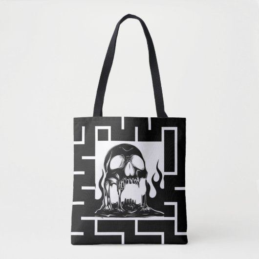 Gothic Höllen-Schädel-Labyrinth Tasche (Vorderseite)