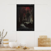 Gothic Horror Art for Dark Souls, Victorian Goth Poster (Küche)