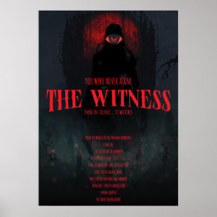Gothic Horror Der Zeuge Dunkle Ästhetik Wand Poster