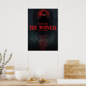 Gothic Horror Der Zeuge Dunkle Ästhetik Wand Poster (Küche)