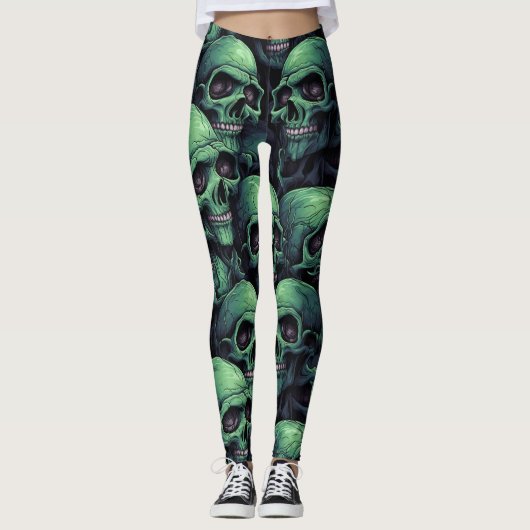 Gothic Horror Halloween Leggings (Vorderseite)