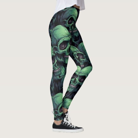 Gothic Horror Halloween Leggings (Rechts)