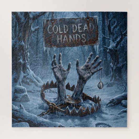 Gothic-Horror-Illustration gefrorener Hände Puzzle (Vertikal)