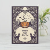 Gothic Horror Party Einladung (Stehend Vorderseite)