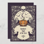 Gothic Horror Party Einladung (Vorne/Hinten)