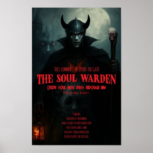 Gothic Horror Plakat Seelenwächter Wandkunst Poste (Vorne)