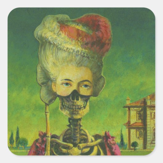 Gothic Horror Skeleton Sticker (Vorderseite)