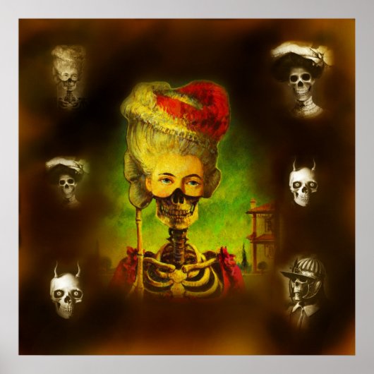 Gothic Horror Skeletons Poster (Vorne)