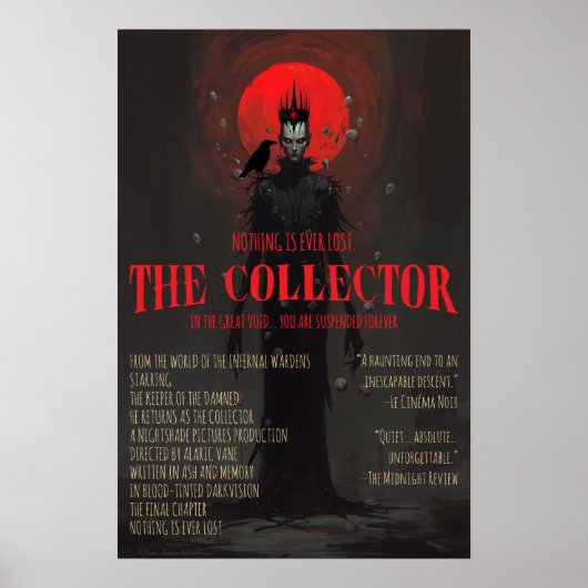 Gothic Horror The Collector Dark Fantasy Wand Poster (Vorne)