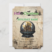 Gothic House Hallo Weihnachtsfest Bash Einladung (Vorderseite)