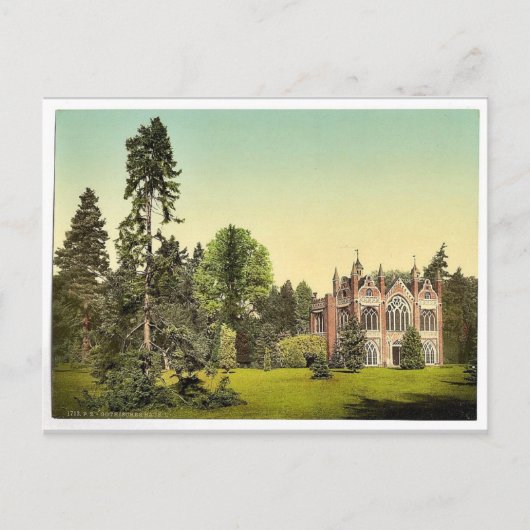 Gothic House I, park Worlitz, Anhalt, Deutschland Postkarte (Vorderseite)