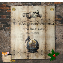 Gothic House Weihnachts-Party im Hintergrund