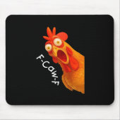 Gothic Humor Funny F Caw F Crow Design Mousepad (Vorne)