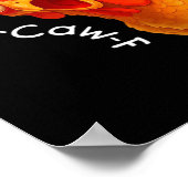 Gothic Humor Funny F-Caw-F Crow Poster (Ecke)