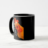 Gothic Humor Funny F-Caw-F Crow Tasse (Vorderseite Links)