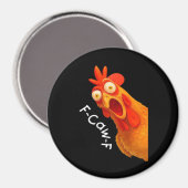 Gothic Humor Lustiger F-Caw-F Rabe Magnet (Vorderseite/Rückseite)