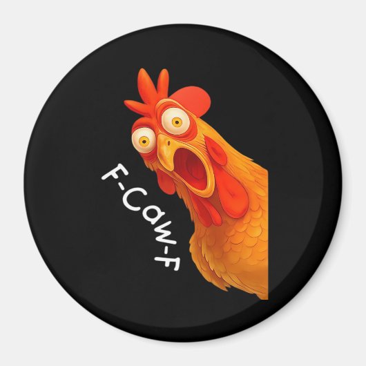 Gothic Humor Lustiger F-Caw-F Rabe Magnet (Vorne)