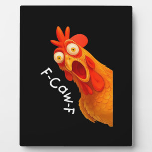 Gothic Humor Lustiges F Caw F Krähen-Design Fotoplatte