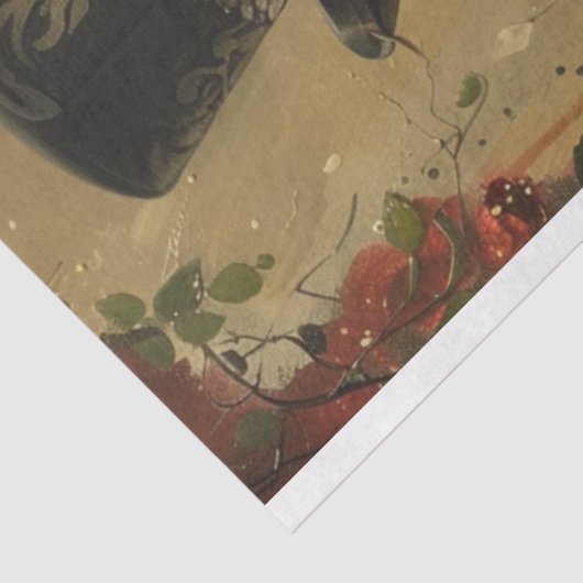 Gothic Husband Ehefrau Skeleton Decoupage Seidenpapier (Ausschnitt)