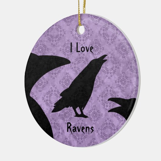Gothic I Liebe Ravens Keramikornament (Links)