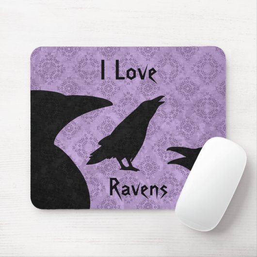 Gothic I Liebe ravens Mousepad (Mit Mouse)