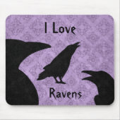 Gothic I Liebe ravens Mousepad (Vorne)
