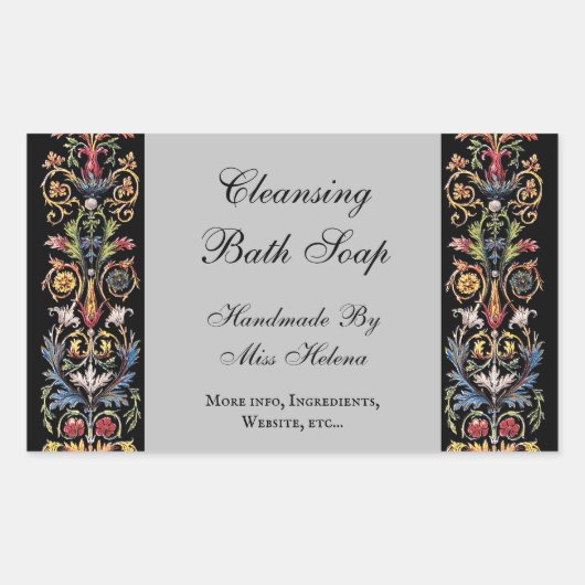 Gothic Illuminated Art Editable Product Aufkleber (Vorderseite)