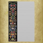 Gothic Illuminated Art Stationery Lined Briefpapier
