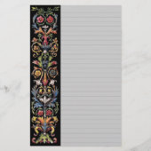 Gothic Illuminated Art Stationery Lined Briefpapier (Vorderseite)