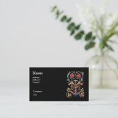 Gothic Illuminated Business Card Visitenkarte (Stehend Vorderseite)