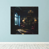 Gothic Inside Mansion Antiques Leinwanddruck (Insitu (Holzboden))