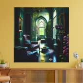 Gothic Inside Mansion Surreal Blume 1 Leinwanddruck (Insitu (Wohnzimmer))