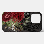 Gothic Inspiriert Rot-Schwarz-Rose Case-Mate iPhone Hülle (Rückseite (Horizontal))