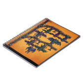 Gothic Interlocking Bats Halloween Notebook Notizblock (Linke Seite)