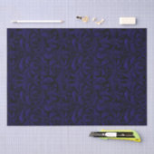 Gothic Jacquard Wirbel Decoupage - Dunkel Lila Seidenpapier (Handwerk)