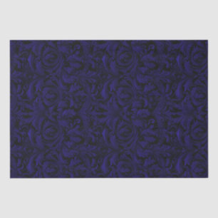 Gothic Jacquard Wirbel Decoupage - Dunkel Lila Seidenpapier