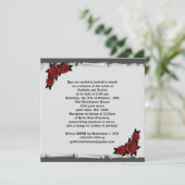 Gothic Jewels Rose Lace Cameo Einladung (Stehend Vorderseite)