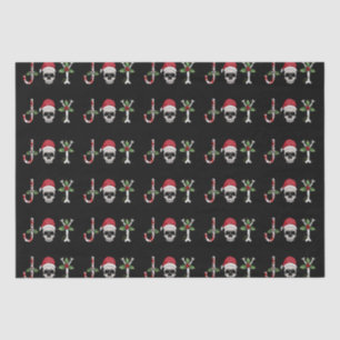 Gothic Joy Totenkopf Weihnachtsfeier Seidenpapier