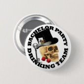 Gothic Junggesellenabschied Trinkteam Button (Vorne & Hinten)