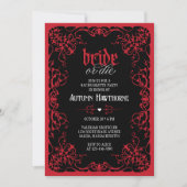 Gothic-Junggesellinnen-Abschiedsparty Einladung (Vorderseite)
