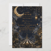 Gothic Karneval Halloween-Party Einladung (Vorderseite)
