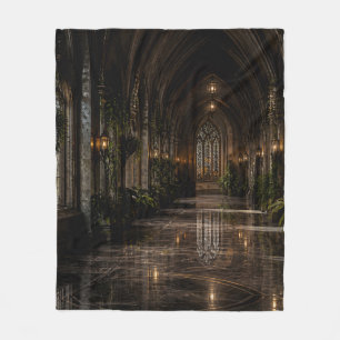 Gothic Kathedrale Flur Fleece-Decke Fleecedecke
