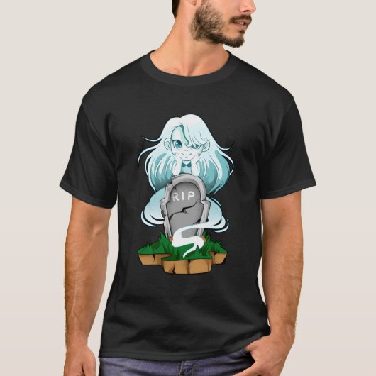 Gothic Kawaii Ghost T-Shirt (Vorderseite)