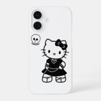 Gothic Kawaii Kitty – Emo-Ästhetik iPhone / iPad