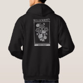 Gothic Keys und Rosen Grafik Hoodie (Rückseite)