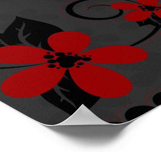Gothic Kimono Design Poster (Ecke)