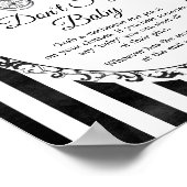 Gothic Kinderwagen Halloween Babys sind Süß Schild (Ecke)