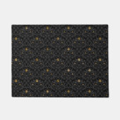 Gothic Kinderzimmer Black Rose Damask Rug Mat Fußmatte (Vorderseite)