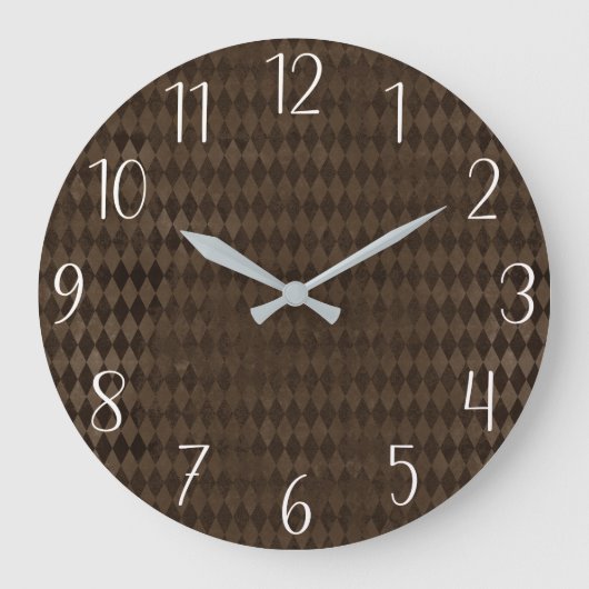 Gothic Kinderzimmer Dark Harlequin Große Wanduhr (Vorderseite)