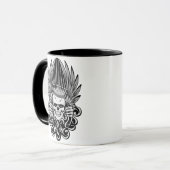 Gothic King Skull Tasse (Vorderseite Links)